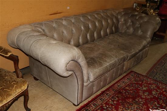 Leather chesterfield sofa